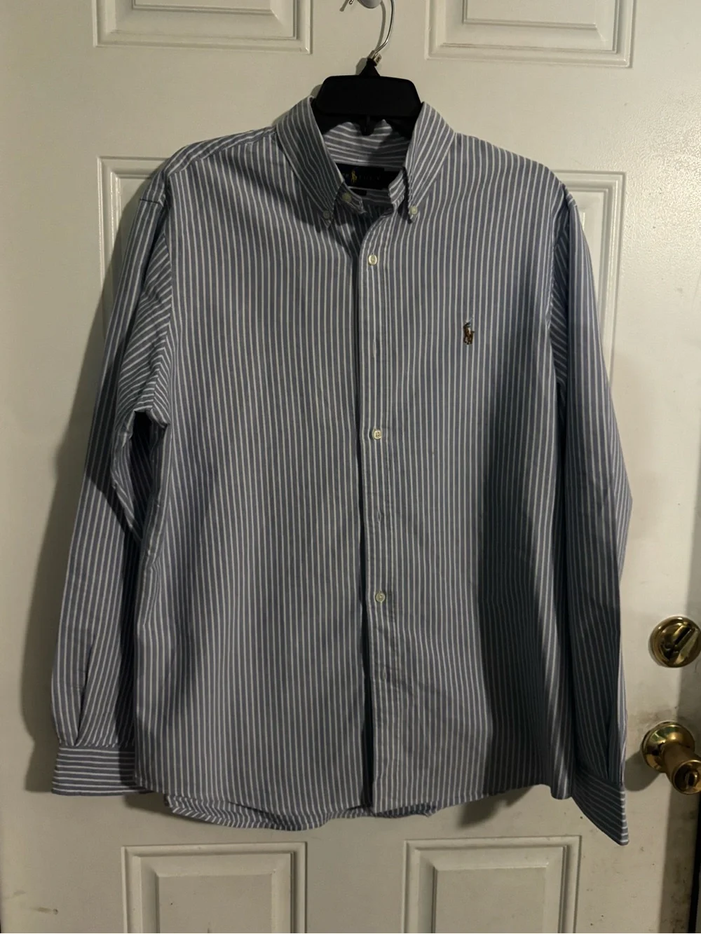 Polo by Ralph Lauren Blue & White Striped Button-Down Shirt